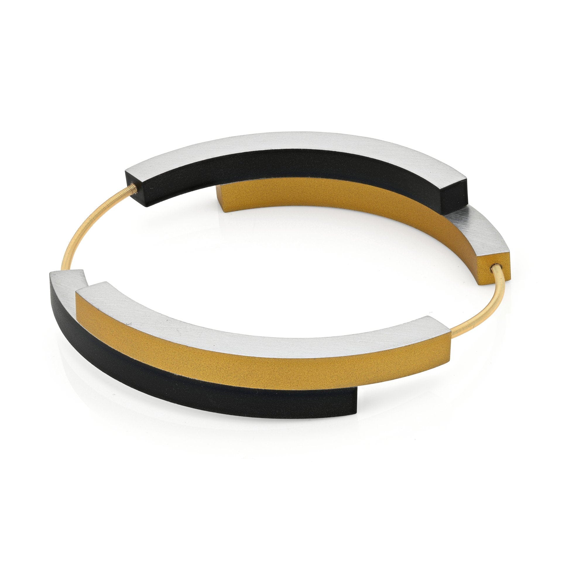 Armband BELLE Schwarz | Goldfarben | AG32ZG