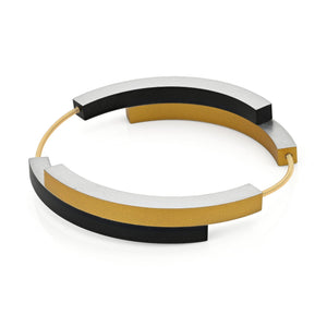 Armband BELLE Schwarz | Goldfarben | AG32ZG
