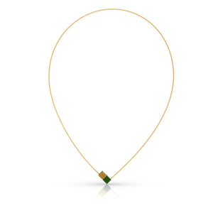 Halskette KAAT Grün | Goldfarbe | CG205GRG
