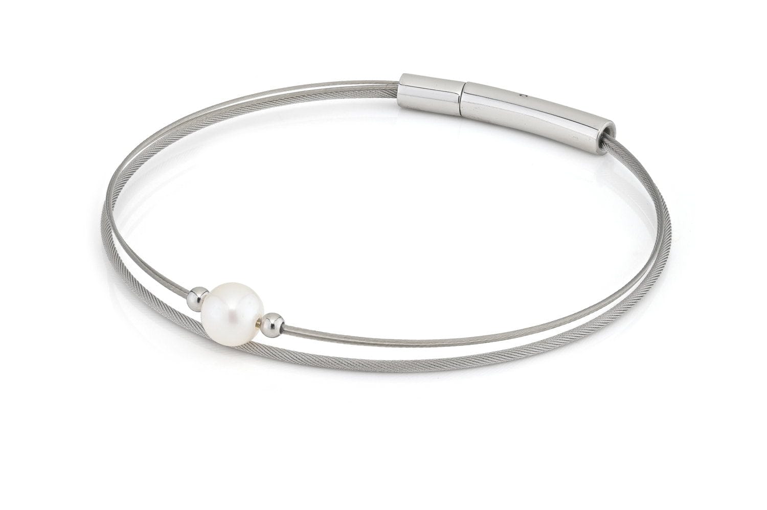 Thinking of You Edelsteinarmband Perle silberfarben