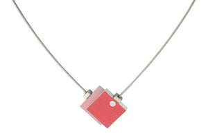 Halskette Zwei Quadrate C142